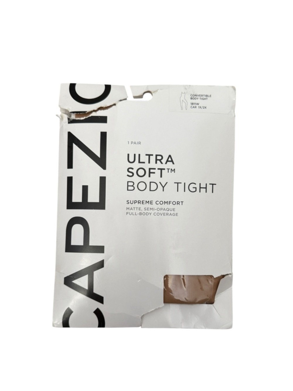 Capezio Ultra Soft Convertible Body Tight 1811W Caramel Large Dance Tights - Picture 1 of 2